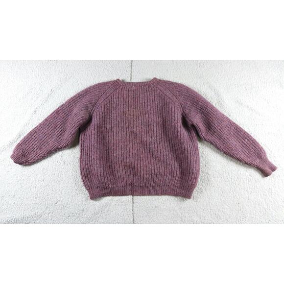 Kent & Curwen Sweater Womens Large Red Burgundy Pure Wool Vintage England - Picture 2 of 8
